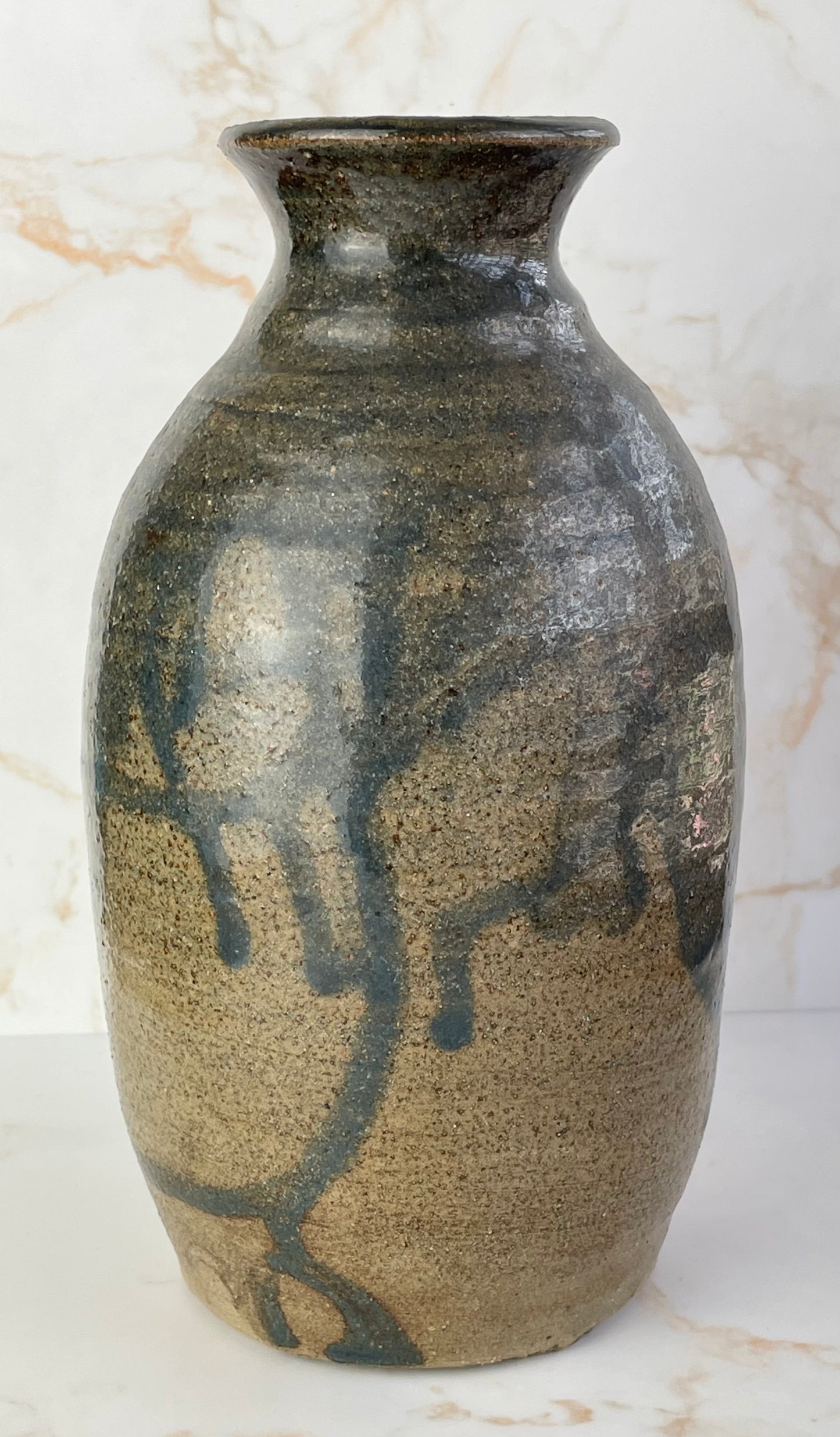 Vintage Studio Pottery Salt Glazed Vase - Unsigned