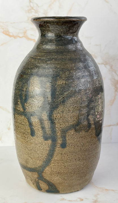 Vintage Studio Pottery Salt Glazed Vase - Unsigned