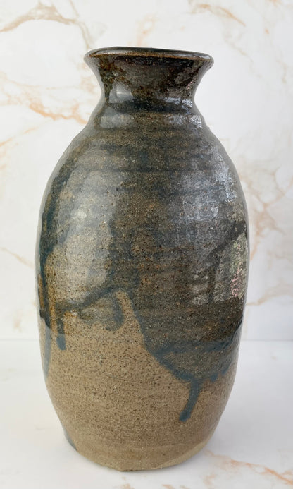 Vintage Studio Pottery Salt Glazed Vase - Unsigned