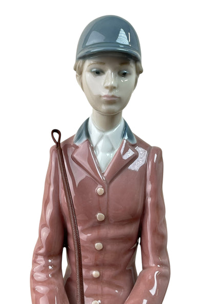 Retired Lladró Female Equestrian Porcelain Figurine