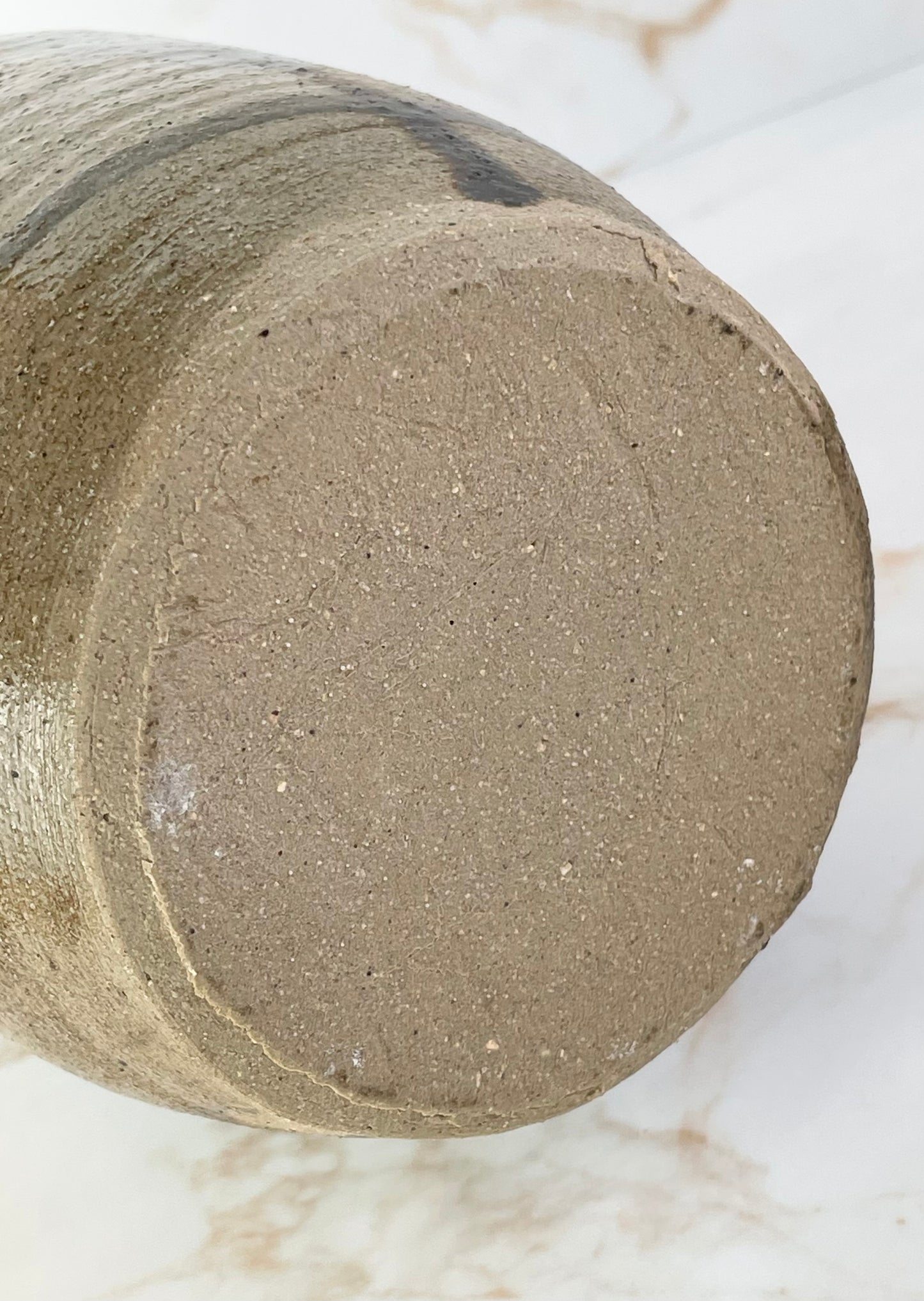 Vintage Studio Pottery Salt Glazed Vase - Unsigned