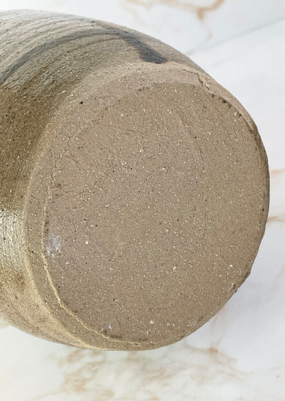 Vintage Studio Pottery Salt Glazed Vase - Unsigned