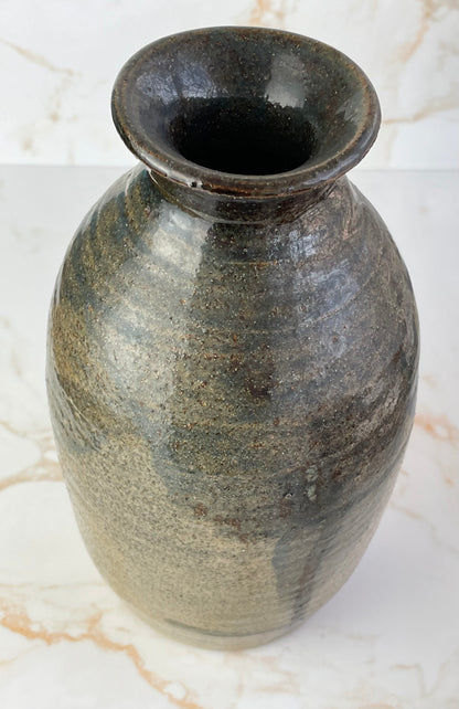 Vintage Studio Pottery Salt Glazed Vase - Unsigned