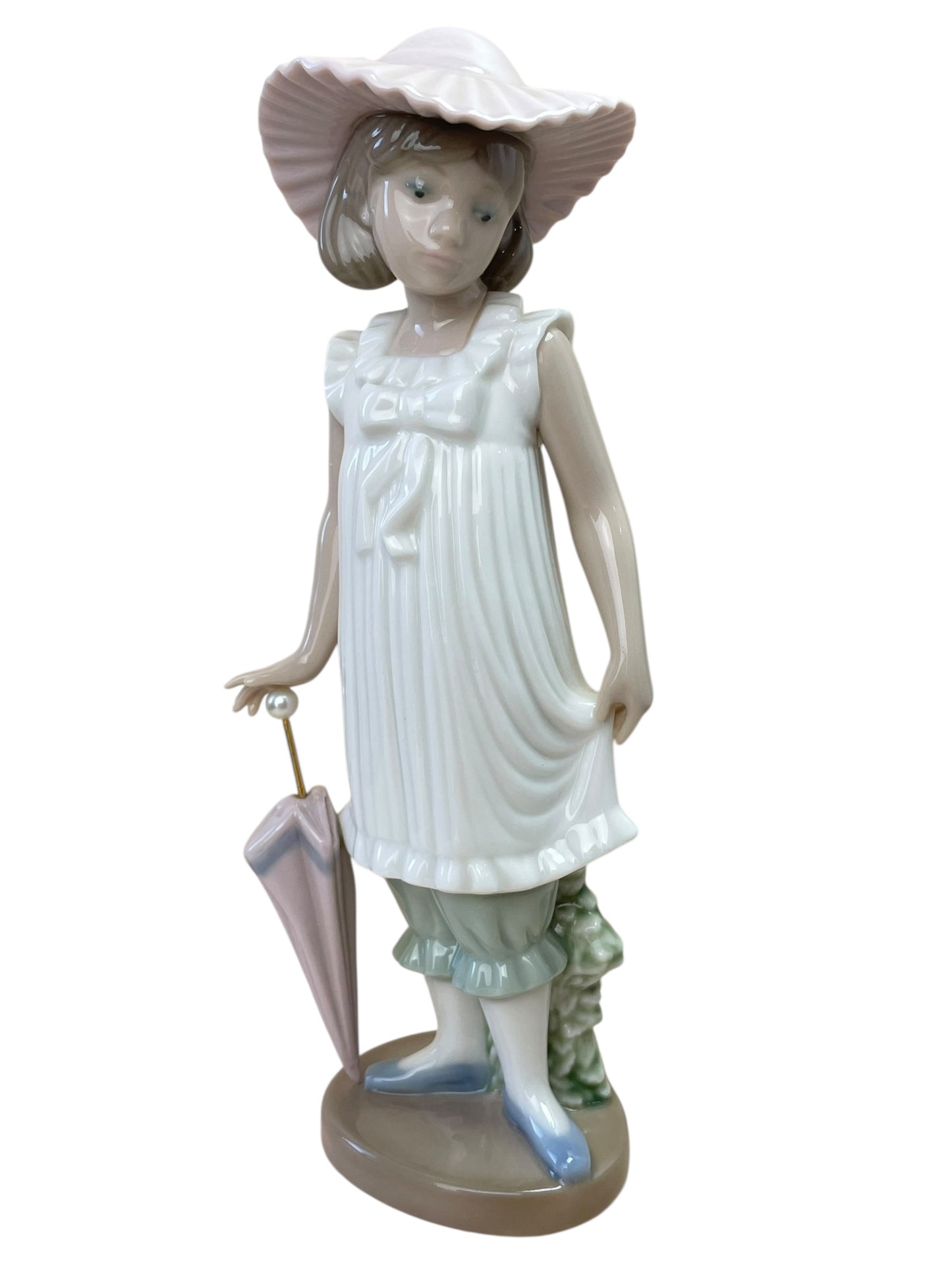 NAO Figurine April Showers Girl with Umbrella