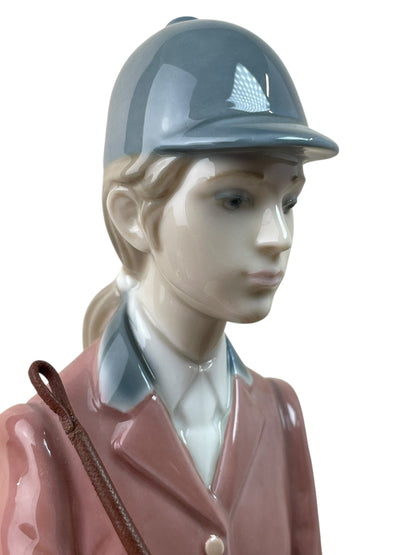 Retired Lladró Female Equestrian Porcelain Figurine