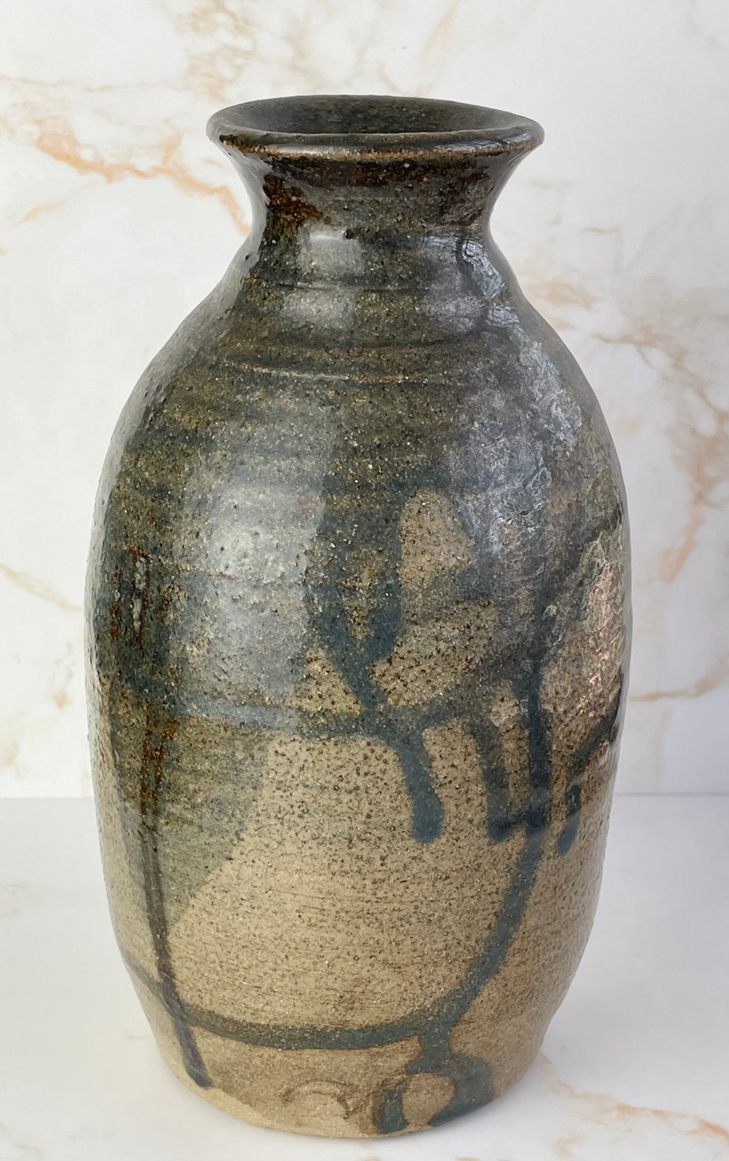 Vintage Studio Pottery Salt Glazed Vase - Unsigned