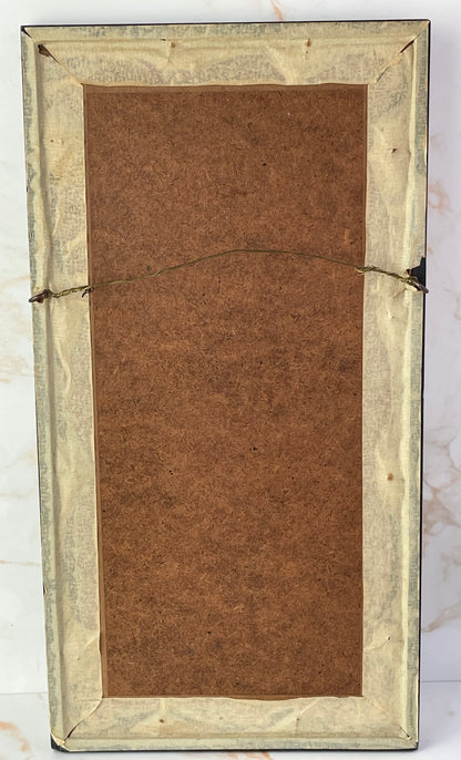 Vintage Artist Signed & Dated Watercolour Painting Birds on Branches - Dated 67