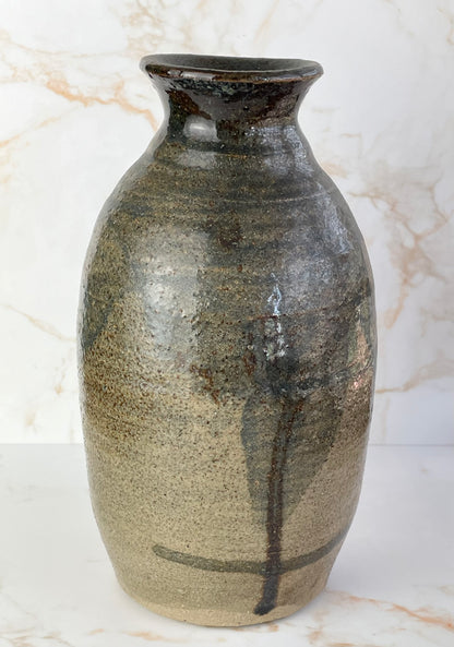 Vintage Studio Pottery Salt Glazed Vase - Unsigned